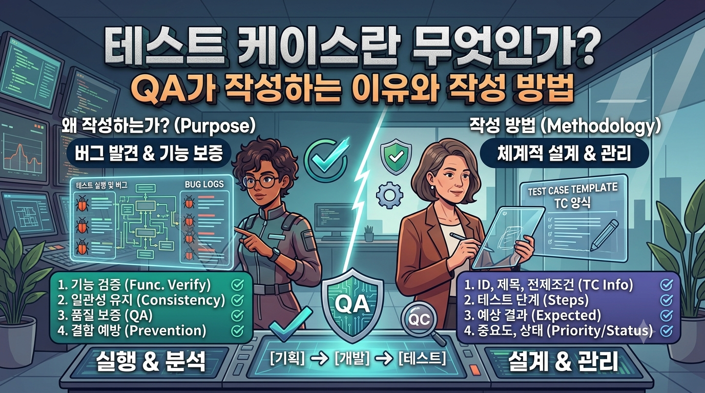테스트 케이스란 무엇인가? QA가 작성하는 이유와 작성 방법